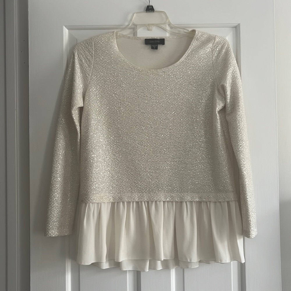 Shimmery Ruffle Top